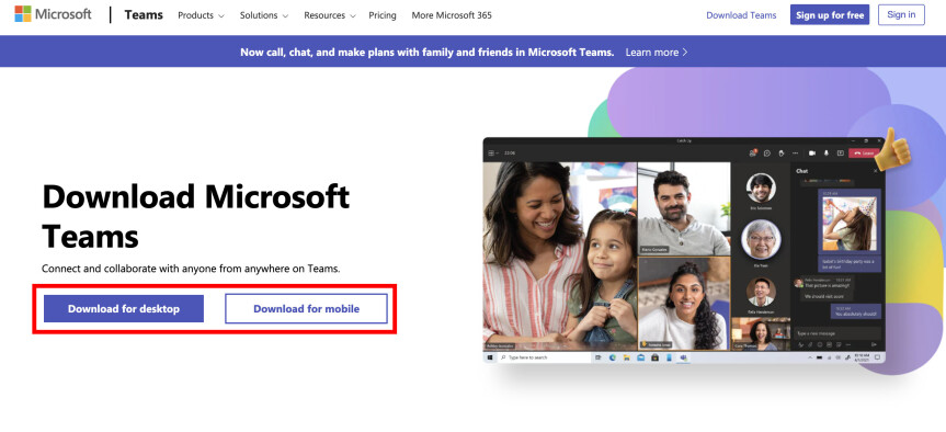 Download Microsoft team 